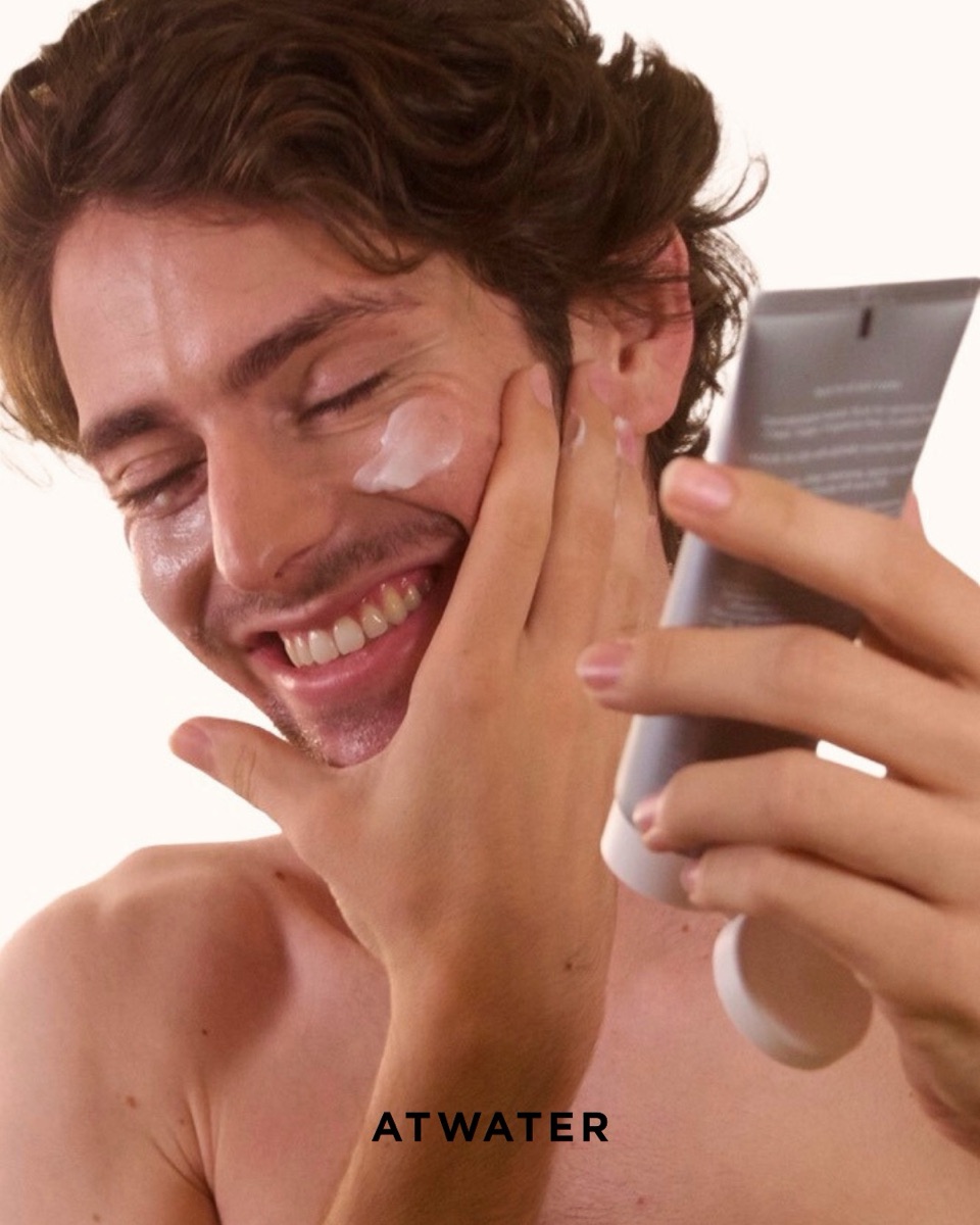 Close-up product shot for Atwater Skin Armor facial moisturizer